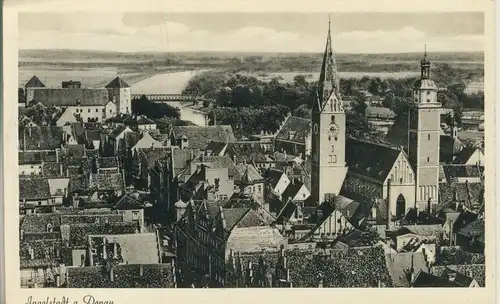 Ingolstadt v. 1963 Teil-Stadt-Ansicht (AK246) 