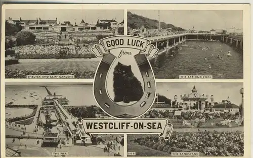 Westcliff on Sea v. 1952 4 Ansichten (AK265) 