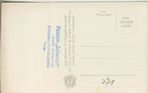 Ellmau v. 1964 Pension \"Schermar\", Inh. Josef Schermer (AK271)