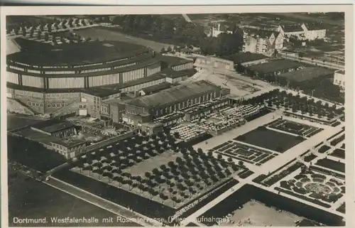 Dortmund v. 1937 Westfalkenhalle mit Rosengarten (AK284)