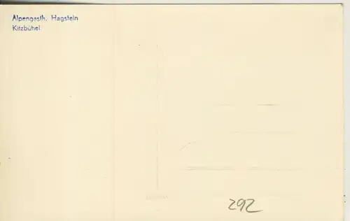 Kitzbühel v. 1960 Alpengasthof \"Hagstein\" (AK292)