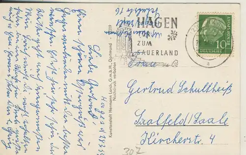 Hohensyburgdenkmal v. 1955 3 Ansichten (AK307)