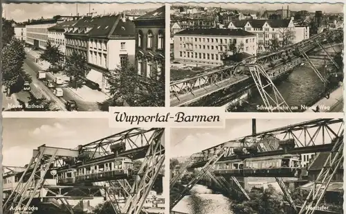 Wuppertal-Barmen v. 1958 4 Ansichten (AK311)