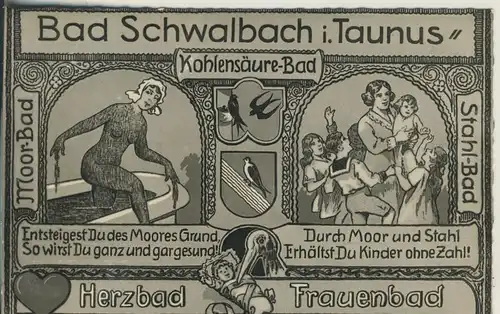 Bad Schwalbach v. 1960 Herzbad und Frauenbad (AK324) 