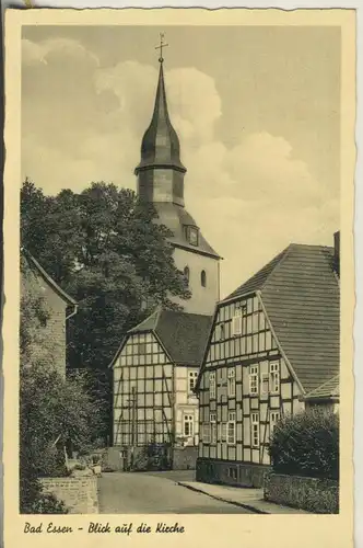 Bad Essen v. 1952 Blick auf die Kirche (AK326)