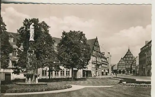 Paderborn v. 1958 Marienplatz Anlagen (AK332) 