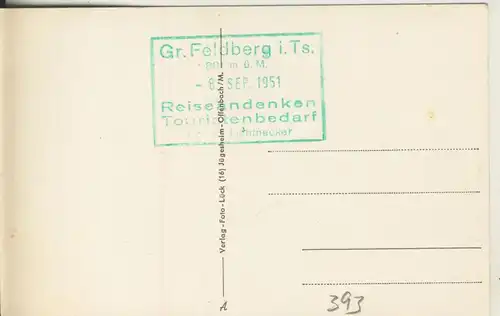 Feldberg v. 1951 U.K.W.S. Fernmeldeturm (AK393) 