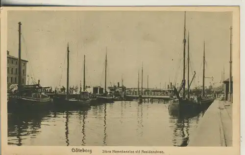 Göteburg v. 1934 Der Hafen (AK413) 