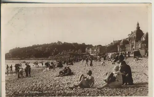 Le Havre v. 1940 Un coin de la Plage (AK466) 