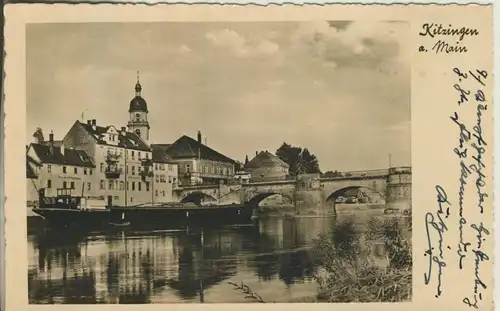 Kitzingen v. 1936 Teil-Stadt-Ansicht (AK499) 