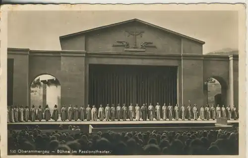 Oberammergau v. 1934 Bühne im Passionstheater (AK508)