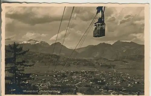 Oberstdorf v. 1936 Stadt und Nebelhornbahn (AK511) 