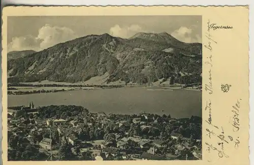 Tegernsee v. 1936 Teil-Stadt-Ansicht (AK519)