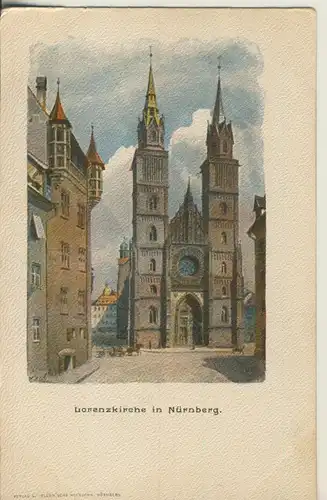 Nürnberg v. 1915 Lorenzkirche (AK544) 