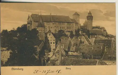 Nürnberg v. 1907 Die Burg (AK545)
