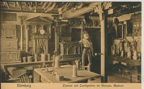 Nürnberg v. 1907 Zimmer mit Zunftgeräten (AK550) 
