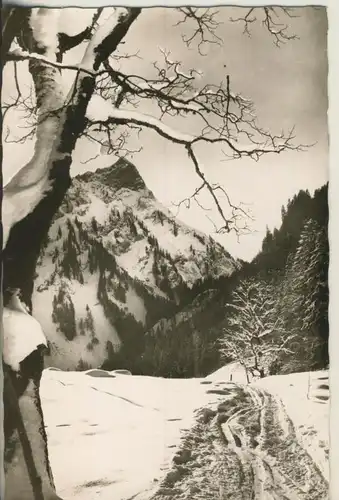 Hindelang v. 1964 Auf dem Weg zum Giebelhaus (AK554)