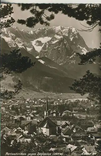 Garmisch-Partenkirchen v. 1964 Teil-Stadt-Ansicht (AK556)