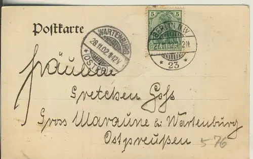 Hannover v. 1902 Grosse Fontäne in Herrenhausen (AK576) 