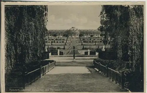 Potsdam v. 1934 Schloß Sanssouci mit Terrassen (AK589)