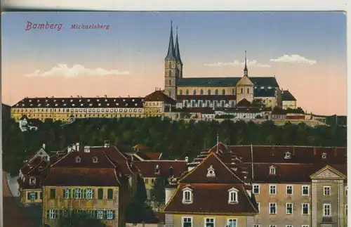 Bamberg v. 1918 Michaelsberg mit Wohnhäuser (AK595) 