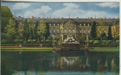Stuttgart v. 1923 Neues Schloß Seitenansicht (AK597) 