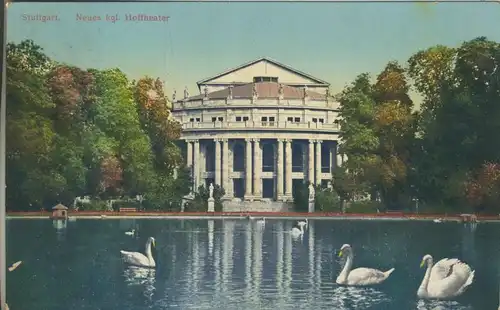 Stuttgart v. 1906 Neues kgl. Hoftheater (AK598)