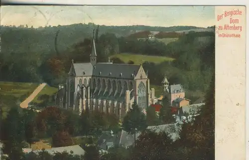 Altenberg v. 1909 Teil-Dorf-Ansicht mit Kirche (AK602) 