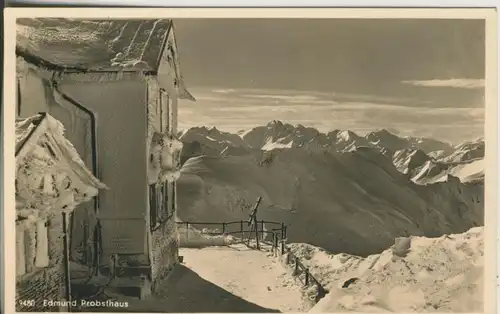 Bei Oberstdorf v. 1934 Edmund Probsthaus am Nebelhorn (AK615)