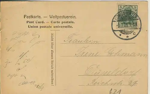 Gruss vom Rhein / Königswinter v. 1906 Der Drachenfels (AK621)