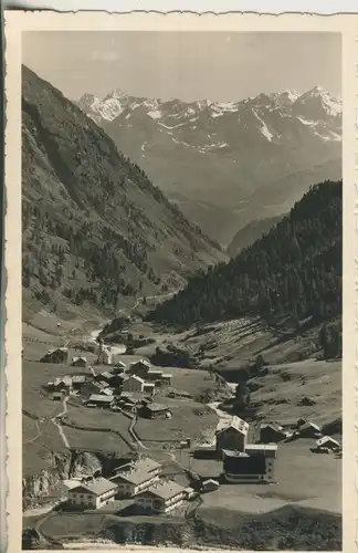 Oetztaler Alpen / Wildspitz v. 1938 Dorfansicht mit Gebirge (AK623)