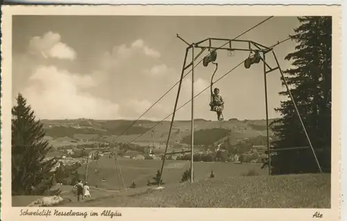 Bei Oberstdorf v. 1960 Schwebelift Nesselwang im Allgäu (AK630)