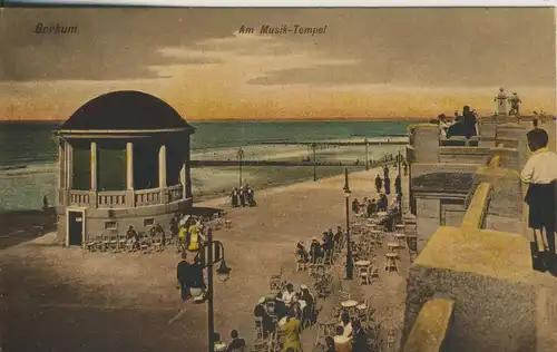 Borkum v. 1920 Am Musik-Tempel (AK634)