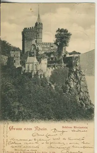 Rheinstein v. 1899 Schloß Rheinstein (AK647) 
