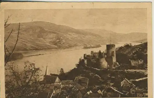 Heimbach bei Nieder Heimrach v. 1930 Dorf und Burg (AK652)