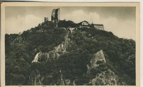 Bei Königswinter v. 1930 Drachenfels mit Hotel (AK653)