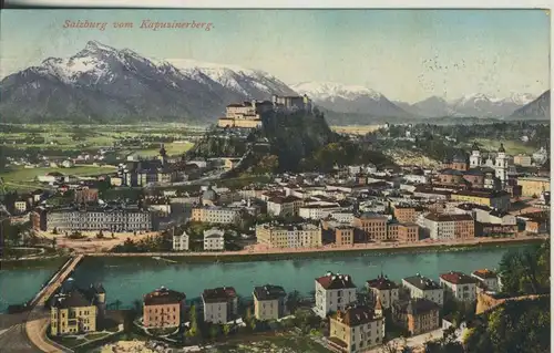 Salzburg v. 1910 Teil-Stadt-Ansicht (AK656)