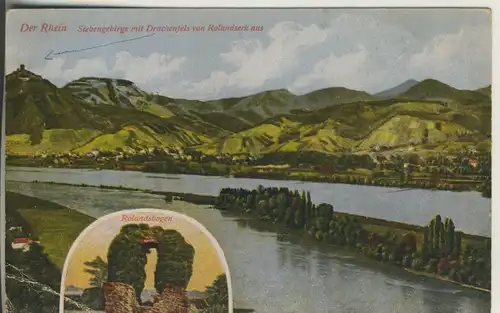 Bei Königswinter v. 1925 Siebengebirge und Drachenfels (AK665)