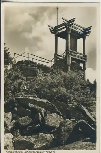 Bei Oberstdorf v. 1934 Der Schneeberggipfel mit Turm (AK667) 