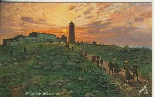 Brocken v. 1913 Sonnenaufgang (AK674)