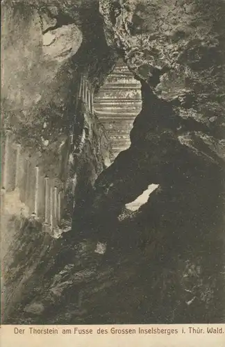 Der Thorstein am Fusse des Grossen Inselberges v. 1910 (AK675)