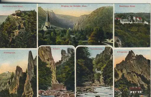 Bodetal v. 1920 7 Ansichten (AK688)
