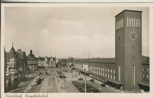 Düsseldorf v. 1939 Der Hauptbahnhof (AK691)