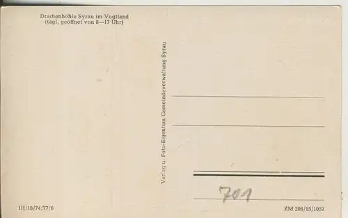 Syrau v. 1965 Die Drachenhöhle (AK701) 