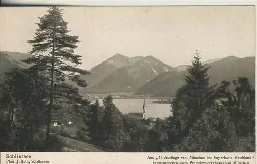 Schliersee v. 1930 Panorama - Sicht (AK708) 