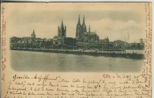 Köln v. 1900 Teil-Stadt-Ansicht (AK718)