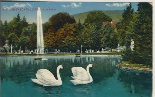 Bad Langenschwalbach v. 1914 Ansicht aus dem Kurpark (AK730)