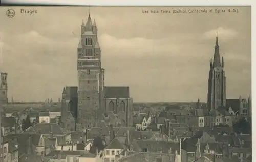 Bruges v. 1926 Teil-Stadt-Ansicht (AK748) 