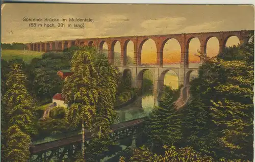 Göhrener Brücke im Muldental v. 1911 (AK755)