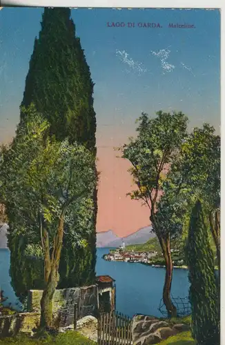 Lago di Garda v. 1936 Malcesine (AK800)